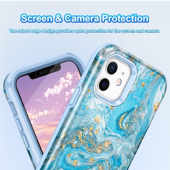 NWT iPhone 12/iPhone 12 Pro Case, Blue - Picture 6 of 7